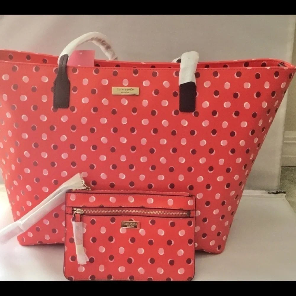 Kate SPADE‎ STREET FIESTA MARGARETA MINI DOT SHOULDER BAG WITH CLUTCH